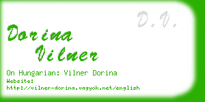 dorina vilner business card